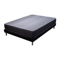 Matratzen-set Luxe | 140x190 | Schaumstoff | 24 Cm | Gepolstertes Lattenrost In Unisex Schwarz / Schwarz 90X190CM