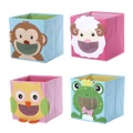 eStore 4x Aufbewahrungsboxen mit Tiermotiven