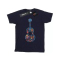 Coco Guitar Pattern Tshirt Damen Marine XXL