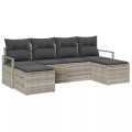 VidaXL - Outdoor-sofa poly-rattan, One Size, Grau