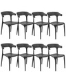 Set mit 8 Stühlen aus Polypropylen Modern GUBBIO Set mit 8 Stühlen aus Polypropylen Modern GUBBIO
