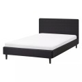 Beliani - Bett mit Lattenrost aus Stoff FITOU, 120X200CM, Schwarz