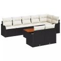 VidaXL - Garten-sofa poly-rattan, One Size, Schwarz