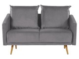2 Sitzer Sofa aus Samtstoff Retro MAURA 2 Sitzer Sofa aus Samtstoff Retro MAURA