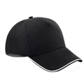 Authentic 5 Panel Baseballkappe Erwachsene Herren Schwarz ONE SIZE