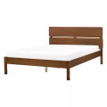 Bett mit Lattenrost aus Gummibaumholz Rustikal BOISSET Bett mit Lattenrost aus Gummibaumholz Rustikal BOISSET