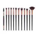 12x Make-up-pinsel - Schwarz Unisex Schwarz 12 Pezzi