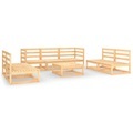 vidaXL 8-tlg. Garten-Lounge-Set Massivholz Kiefer