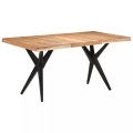 vidaXL Esstisch 160x80x76 cm Massivholz Akazie