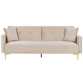 Schlafcouch aus Samtstoff Retro LUCAN Schlafcouch aus Samtstoff Retro LUCAN