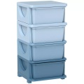 HOMCOM - Schubladenschrank, One Size, Blau
