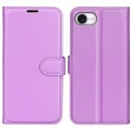Cover-Discount - iPhone 16e Leder Etui Hülle, Violett