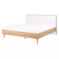 Beliani, Beliani Bett heller Holzfarbton/weiss 140 x 200 cm SERRIS