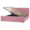 Bett mit Lattenrost aus Samtstoff Modern ROCHEFORT Bett mit Lattenrost aus Samtstoff Modern ROCHEFORT