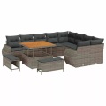 VidaXL - Garten-sofa poly-rattan, One Size, Grau