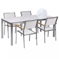 Gartentisch Set aus Sicherheitsglas Modern COSOLETO/GROSSETO Gartentisch Set aus Sicherheitsglas Modern COSOLETO/GROSSETO