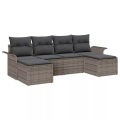 VidaXL - Garten-sofa poly-rattan, One Size, Grau