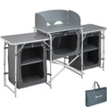 TecTake, Campingküche Unisex Grau 50 CM