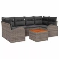 VidaXL - Garten-sofa poly-rattan, One Size, Grau
