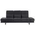 Beliani - 3 Sitzer Sofa aus Stoff Modern IKAST, One Size, Schwarz