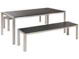Beliani, Gartentisch Set Aus Kunstholz Modern Nardo Unisex ONE SIZE