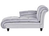 Chaiselongue aus Samtstoff Modern LORMONT Chaiselongue aus Samtstoff Modern LORMONT
