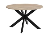 Vente-unique, Esstisch TILKI MDF Metall Eiche Esstisch TILKI MDF Metall Eiche