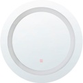 Beliani Badspiegel mit LED-Beleuchtung rund 58 x 58 cm SELUNE