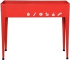 undefined, Hochbeet für Balkon & Terrasse ´Rot´ 100x40x84 cm (1 Stück)