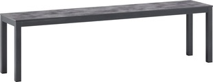 LOCARNO, 160 cm, Gestell Anthrazit, Platte HPL Gartenbank