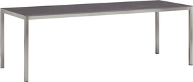 LOCARNO, 220 cm, Gestell Edelstahl, Keramik Gartentisch