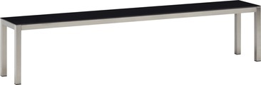 LOCARNO, 200 cm, Gestell Edelstahl, Platte Keramik Sitzbank