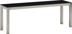 LOCARNO, 140 cm, Gestell Edelstahl, Platte Keramik Sitzbank