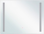 Beliani Badspiegel mit LED-Beleuchtung rechteckig 60 x 70 cm LIRAC