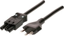 Max Hauri AG 139966 Stromkabel Schwarz 3 m Netzstecker Typ J