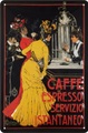 Werbe-Blechschild Café Espresso
