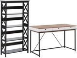 Beliani, Beliani Büromöbel-Set heller Holzfabton / schwarz FOSTER/HINTON Büromöbel
