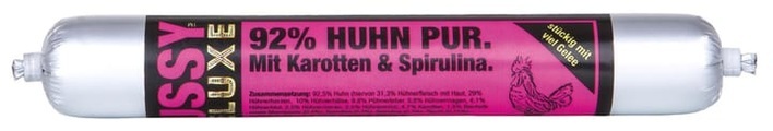 Pussy Deluxe Gelee oder Mousse 24 x 100 g - Gelee Huhn Pur mit Karotten & Spirulina