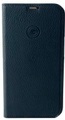Mike Galeli - iPhone 14 Echtleder Book Case Tasche Flip Cover Hand Made (MARCIP14-M01) - Schwarz