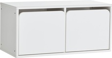 FLEXA, Flexa Shelfie Kommode mit 2 Türen auch zur Wandmontage geeignet Weiß deckend