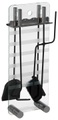 Alpertec Kamingarnitur 4-teilig, Glas