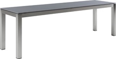 LOCARNO, 140 cm, Gestell Edelstahl, Platte Keramik Gartenbank