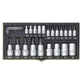 Proxxon Industrial, Proxxon Industrial 23 102 Innen-TORX, TORX BO, Außen-TORX Steckschlüssel-Bit-Einsatz-Set 24teilig 1/4 (6.3 mm), 1/2