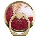 Ideal of Sweden - Magnetische Finger Griff Ring Halterung 360 Grad für Smartphones + Magneteinlage (IDMRM-149) - Golden Burgundy Marble