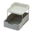 Joseph Joseph - DUO 2-stufiger Schrankorganisator mit Schublade - Grau