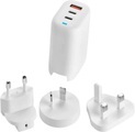 Acer GaN 65W Wandladegerät - 2x USB-C, 1x USB-A, Reiseadapter für USA+UK