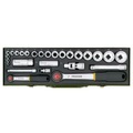 Proxxon Industrial, Proxxon Industrial Steckschlüsselsatz metrisch 1/4 (6.3 mm), 1/2 (12.5 mm) 27teilig 23020