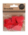 undefined, Streuteile Herz rot, 12 S