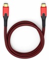 USB 3.1 Anschlusskabel [1x USB-C™ Stecker - 1x USB-C™ Stecker] 3 m Rot/Schwarz vergoldete Steckkontakte Oehlbach USB