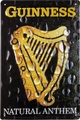 Werbe-Blechschild Guiness Natural Anthem